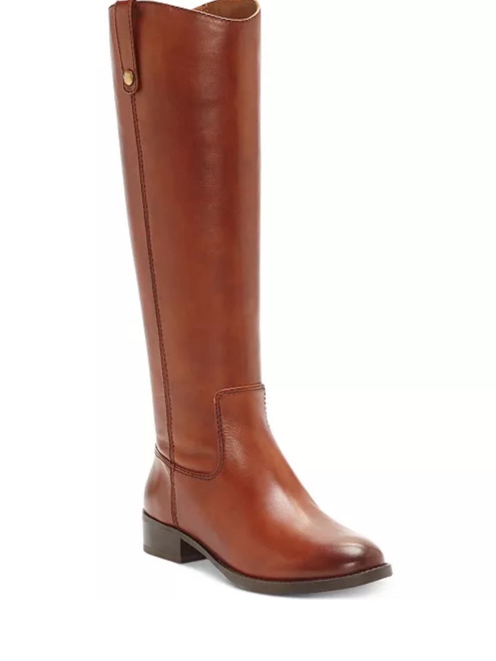 INC International Concepts Tall Cognac Leather Over-the-Knee Boots